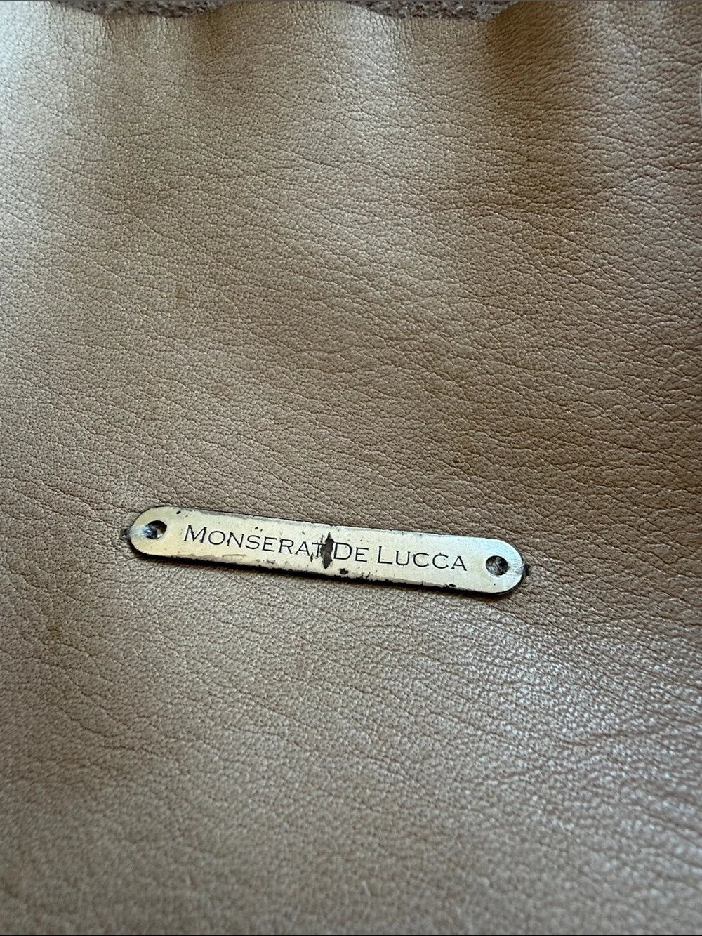 Monserat De Lucca Taupe Suede Tote